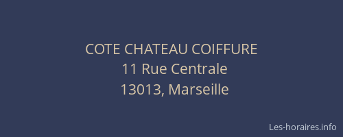 COTE CHATEAU COIFFURE