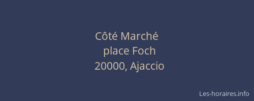 Côté Marché