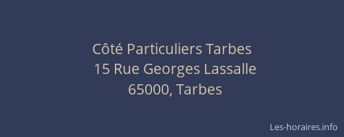 Côté Particuliers Tarbes