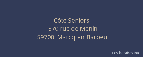 Côté Seniors