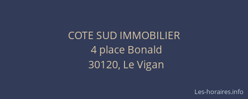 COTE SUD IMMOBILIER