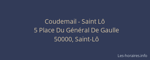 Coudemail - Saint Lô
