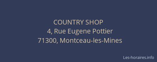 COUNTRY SHOP