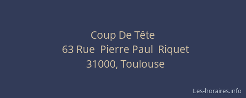 Coup De Tête