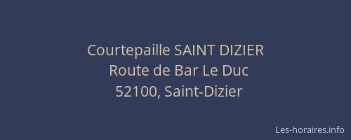 Courtepaille SAINT DIZIER