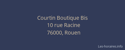 Courtin Boutique Bis