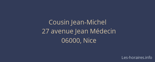 Cousin Jean-Michel