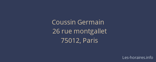 Coussin Germain