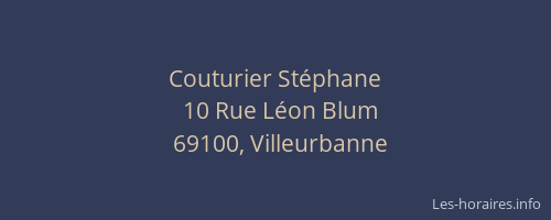 Couturier Stéphane