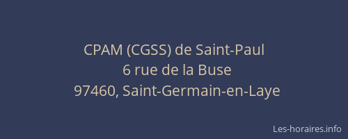 CPAM (CGSS) de Saint-Paul