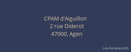 CPAM d'Aiguillon