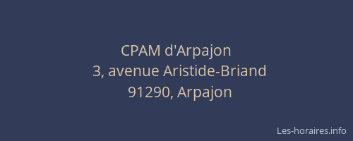 CPAM d'Arpajon