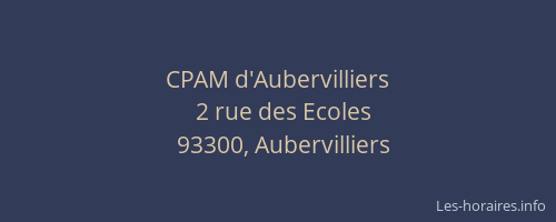 CPAM d'Aubervilliers