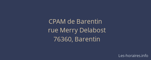 CPAM de Barentin