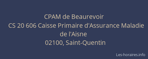 CPAM de Beaurevoir