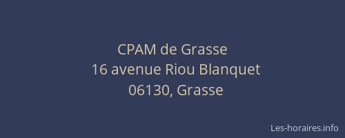 CPAM de Grasse