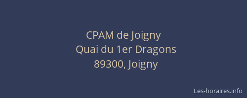 CPAM de Joigny
