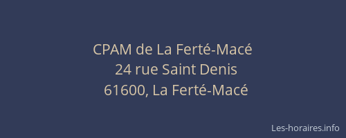CPAM de La Ferté-Macé