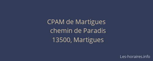 CPAM de Martigues