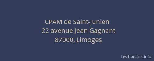 CPAM de Saint-Junien