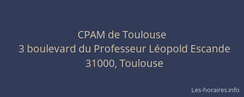 CPAM de Toulouse