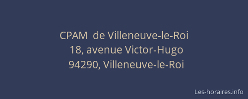 CPAM  de Villeneuve-le-Roi