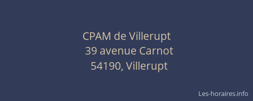 CPAM de Villerupt