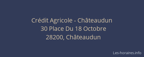 Crédit Agricole - Châteaudun