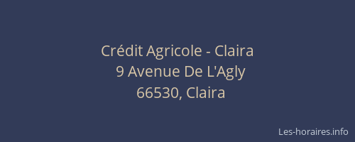 Crédit Agricole - Claira