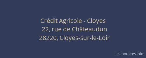 Crédit Agricole - Cloyes