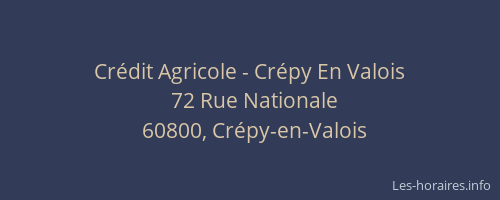 Crédit Agricole - Crépy En Valois