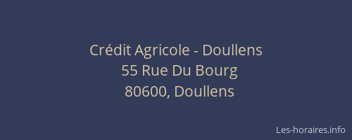 Crédit Agricole - Doullens