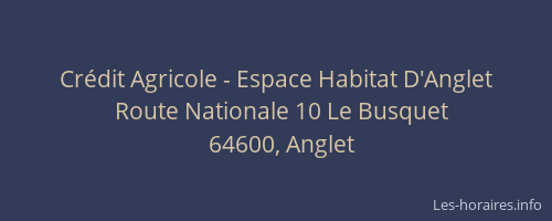 Crédit Agricole - Espace Habitat D'Anglet