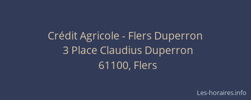 Crédit Agricole - Flers Duperron