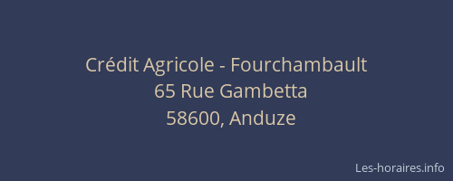 Crédit Agricole - Fourchambault