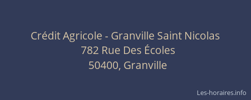 Crédit Agricole - Granville Saint Nicolas