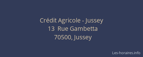 Crédit Agricole - Jussey