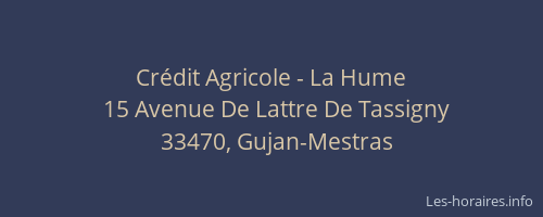 Crédit Agricole - La Hume