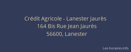 Crédit Agricole - Lanester Jaurès