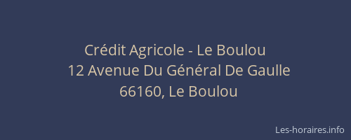 Crédit Agricole - Le Boulou