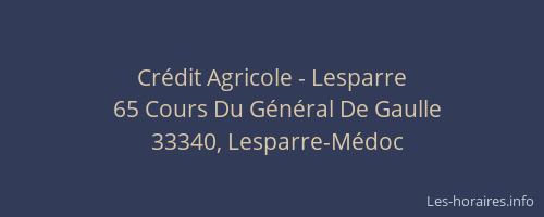 Crédit Agricole - Lesparre