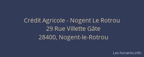 Crédit Agricole - Nogent Le Rotrou