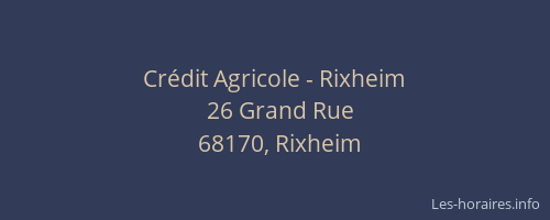 Crédit Agricole - Rixheim