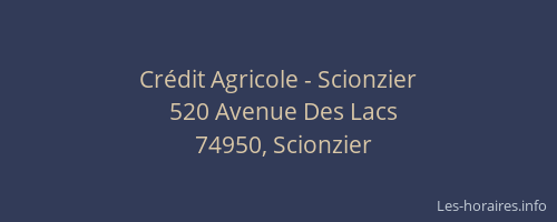 Crédit Agricole - Scionzier