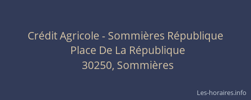 Crédit Agricole - Sommières République