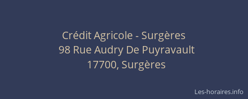 Crédit Agricole - Surgères