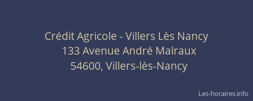 Crédit Agricole - Villers Lès Nancy