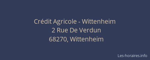 Crédit Agricole - Wittenheim