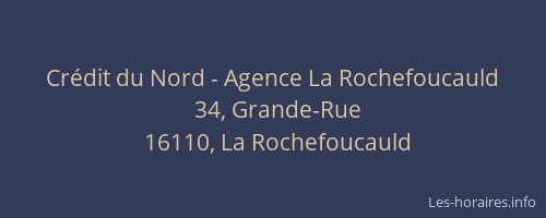 Crédit du Nord - Agence La Rochefoucauld