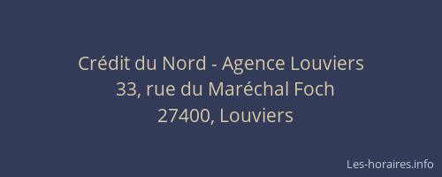 Crédit du Nord - Agence Louviers